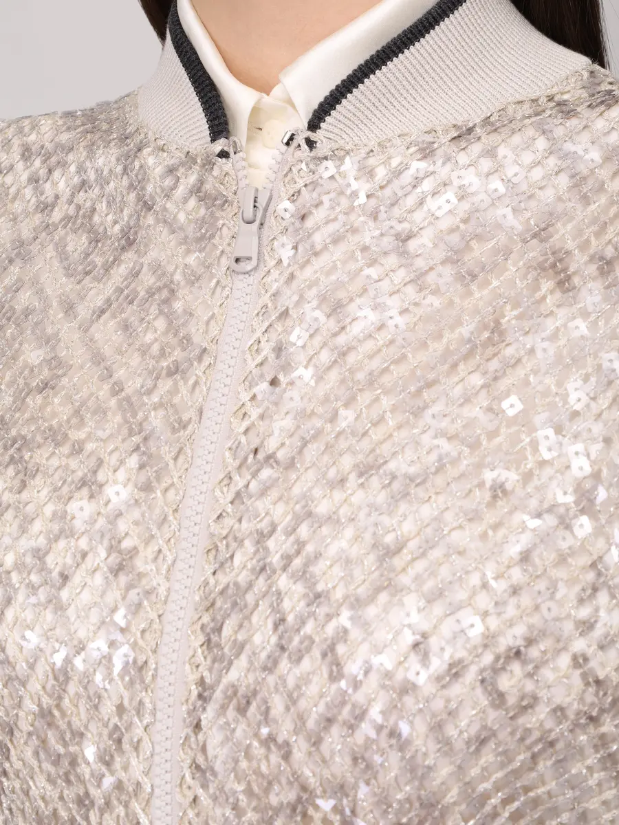 Бомбер ажурный