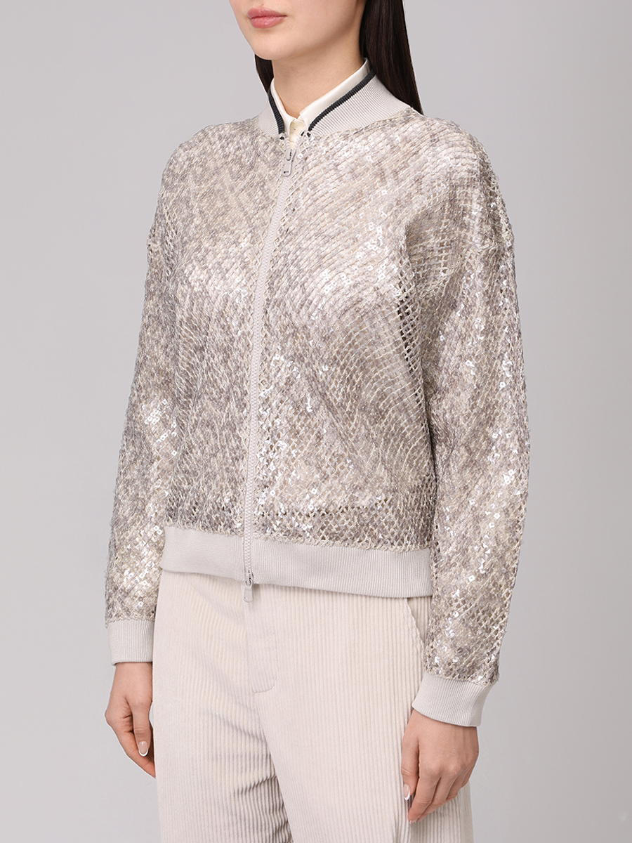 Бомбер ажурный