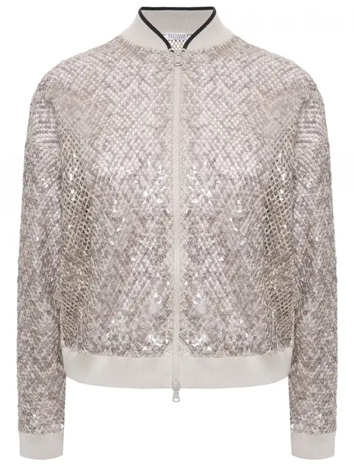 Бомбер ажурный BRUNELLO CUCINELLI