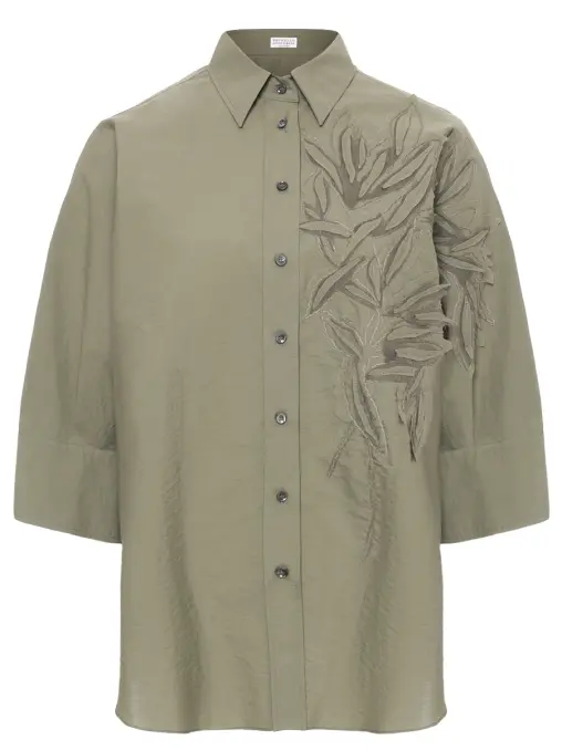 Рубашка хлопковая BRUNELLO CUCINELLI