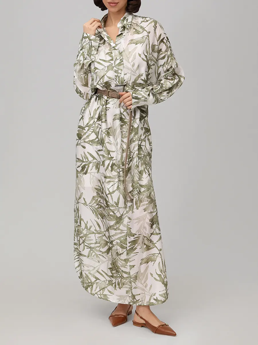 Платье шелковое