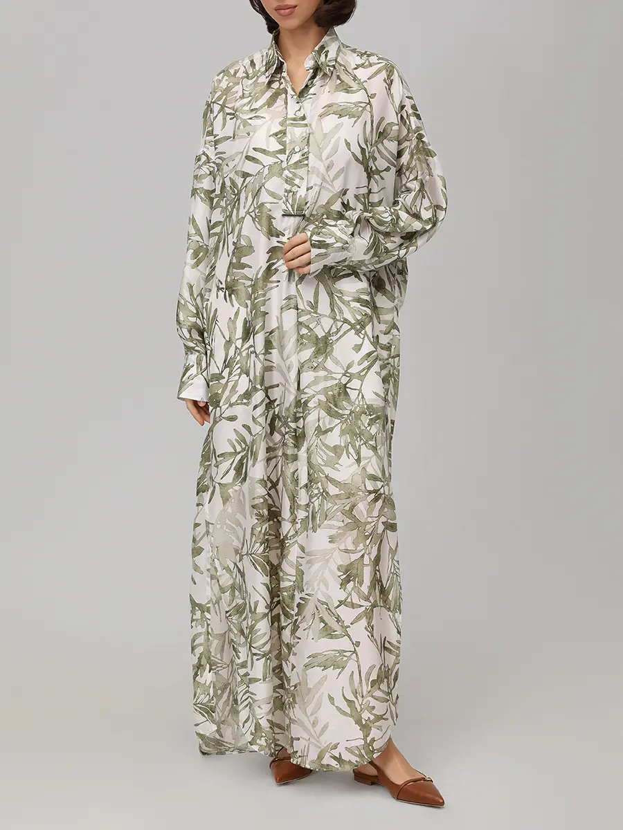 Платье шелковое