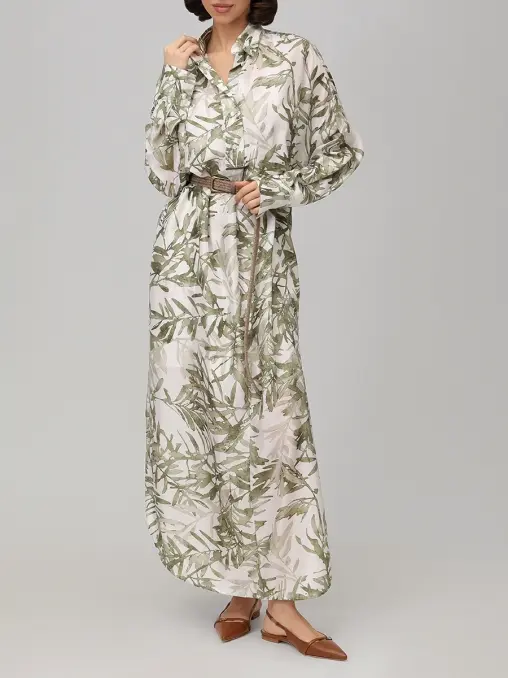 Платье шелковое BRUNELLO CUCINELLI