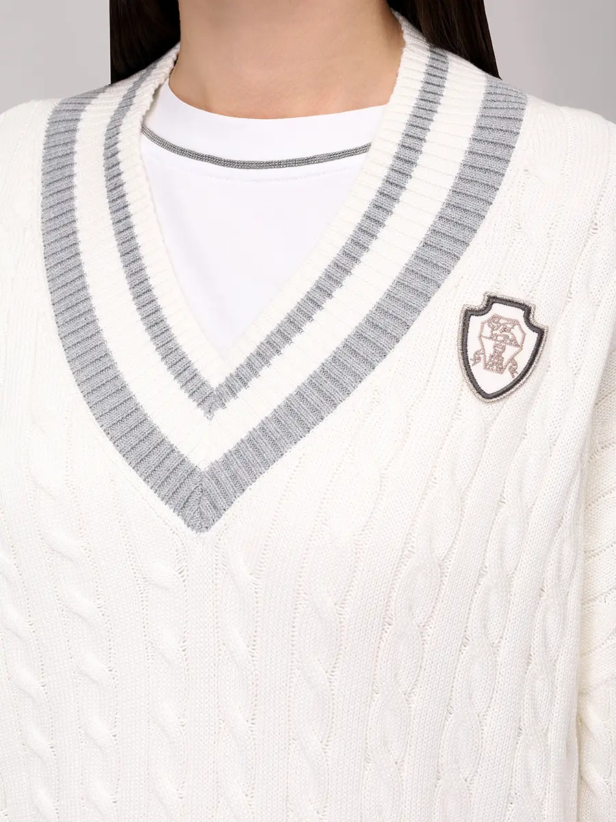 Пуловер хлопковый