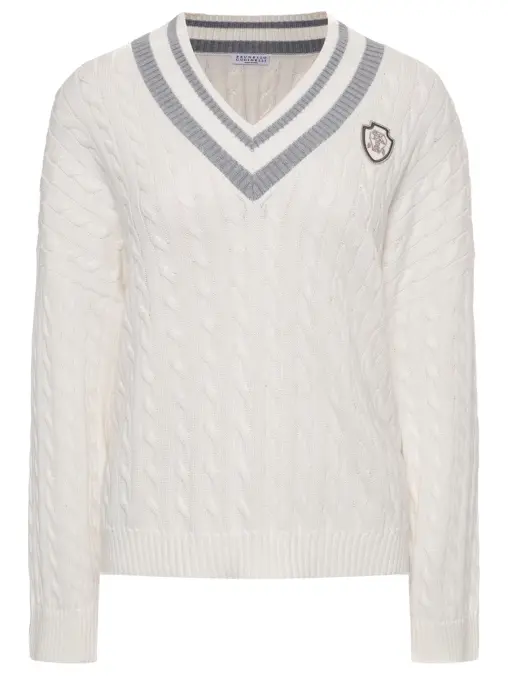 Пуловер хлопковый BRUNELLO CUCINELLI