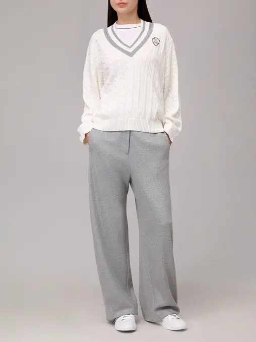 Пуловер хлопковый BRUNELLO CUCINELLI