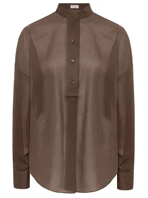 Блуза хлопковая BRUNELLO CUCINELLI