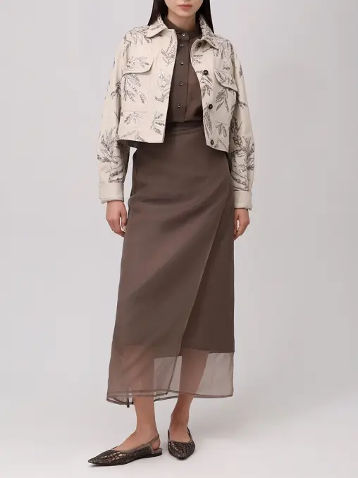 Блуза хлопковая BRUNELLO CUCINELLI