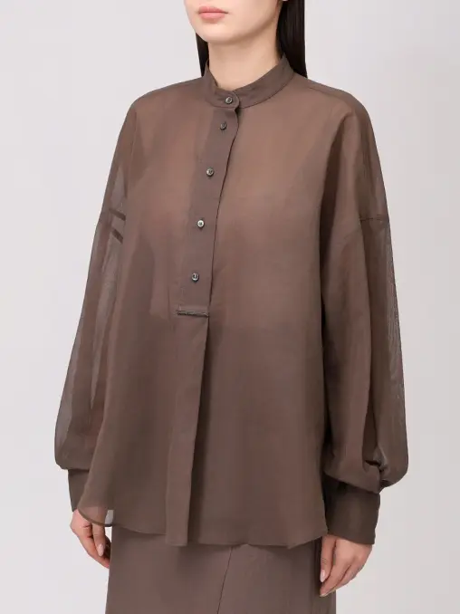 Блуза хлопковая BRUNELLO CUCINELLI