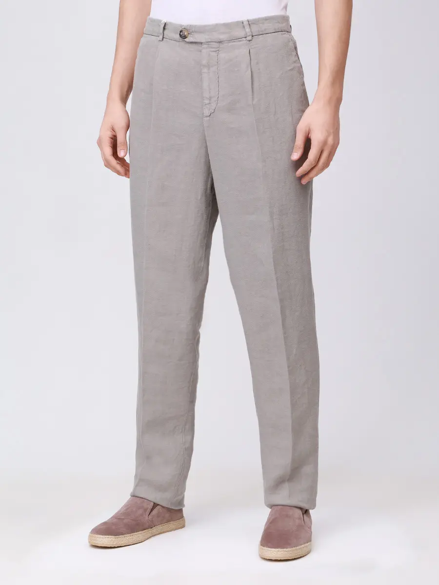 Брюки льняные