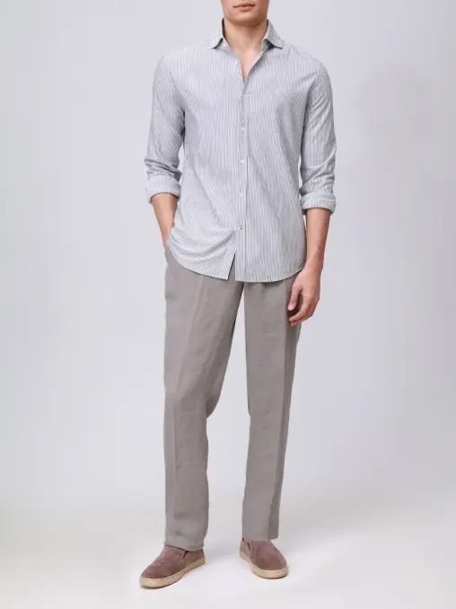 Брюки льняные BRUNELLO CUCINELLI