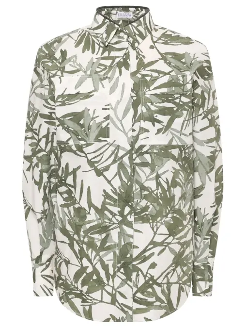 Рубашка хлопковая BRUNELLO CUCINELLI