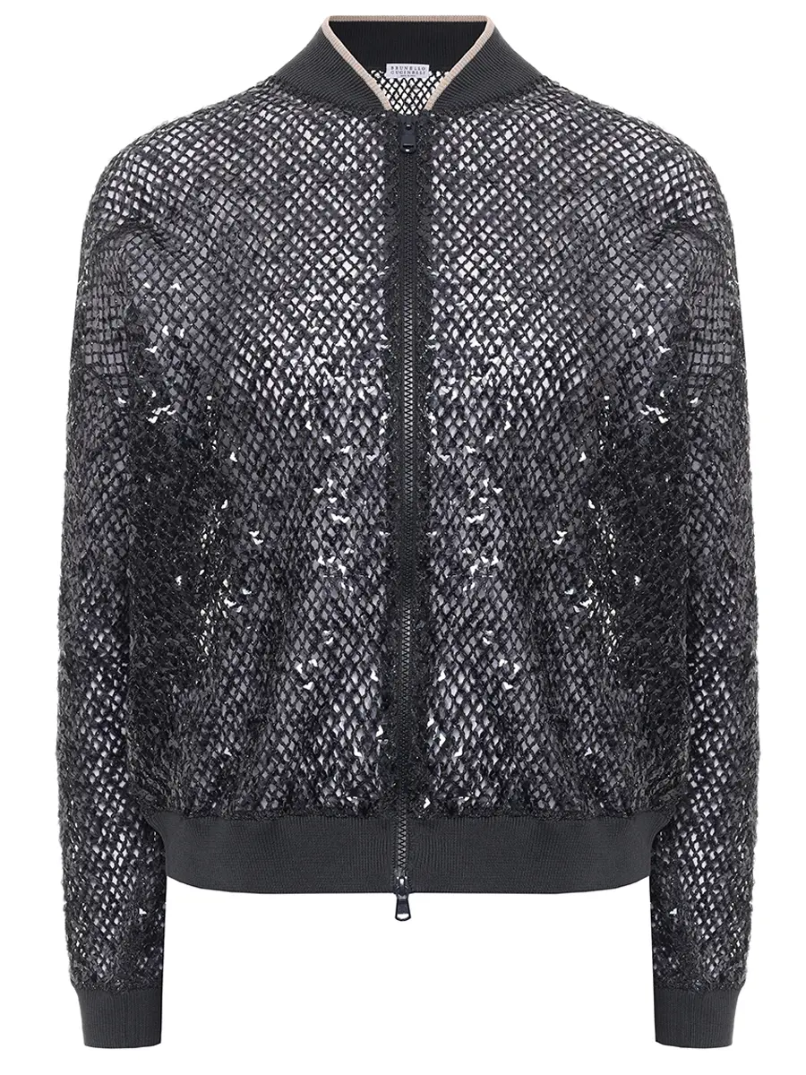 Бомбер ажурный