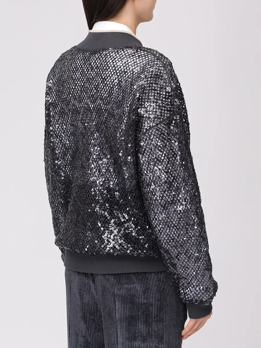 Бомбер ажурный