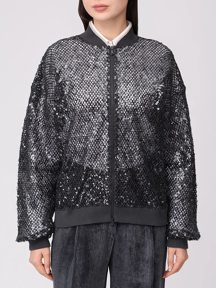 Бомбер ажурный