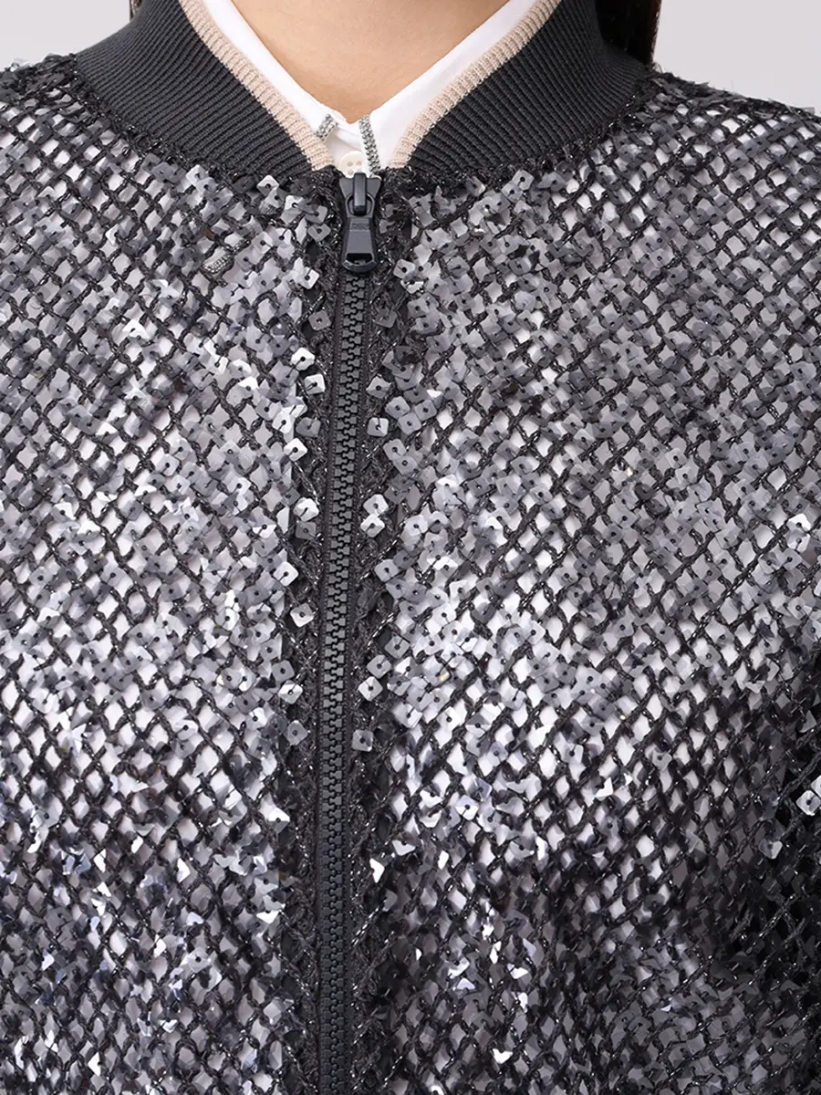 Бомбер ажурный