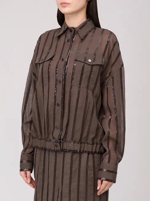 Рубашка хлопковая BRUNELLO CUCINELLI