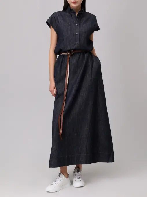 Платье джинсовое BRUNELLO CUCINELLI