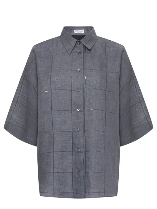 Рубашка льняная BRUNELLO CUCINELLI