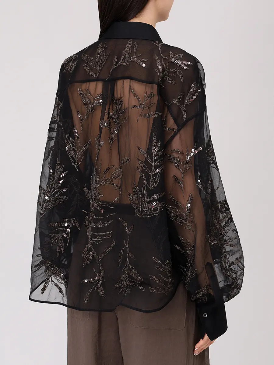 Блуза шелковая