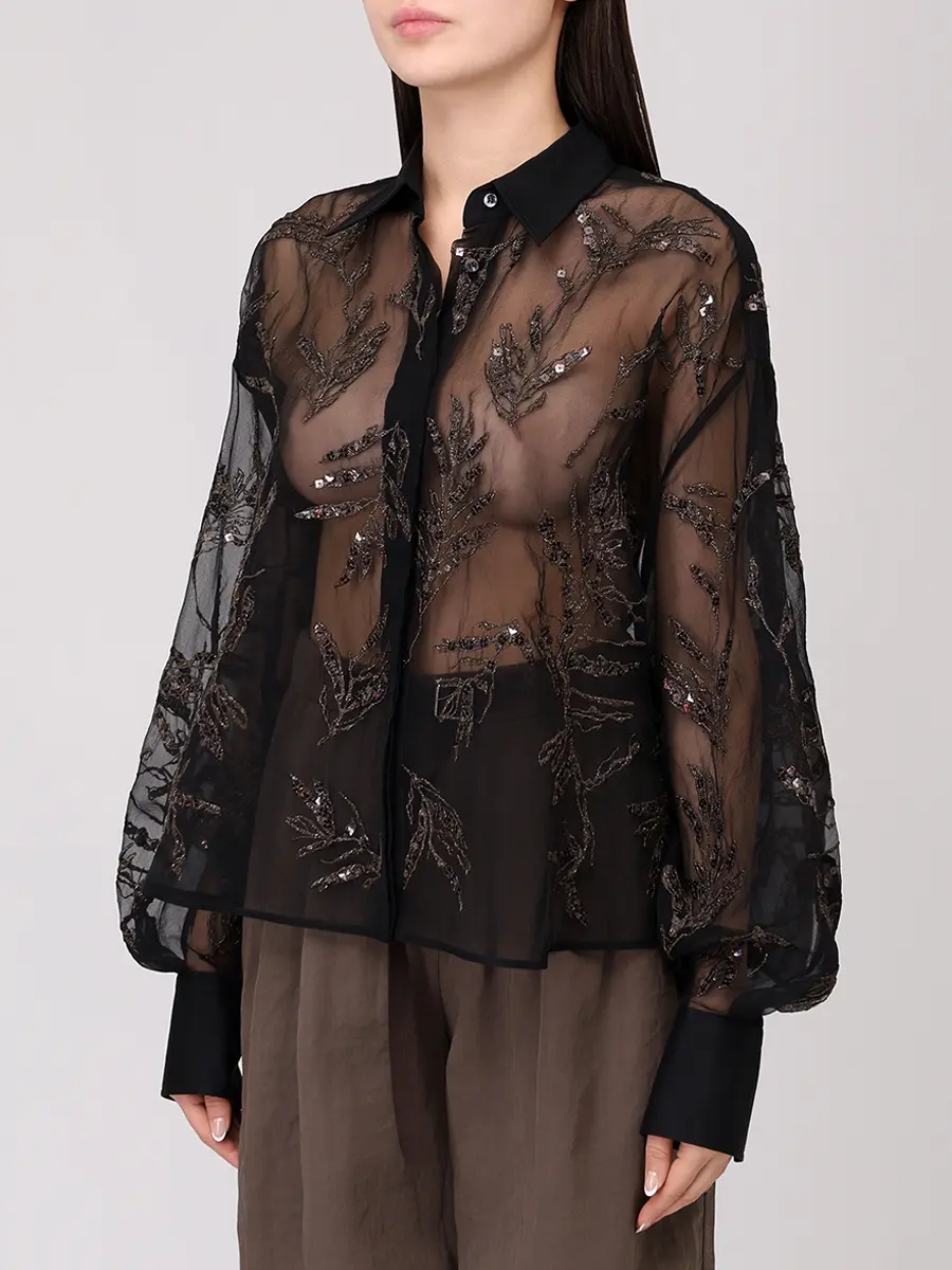 Блуза шелковая