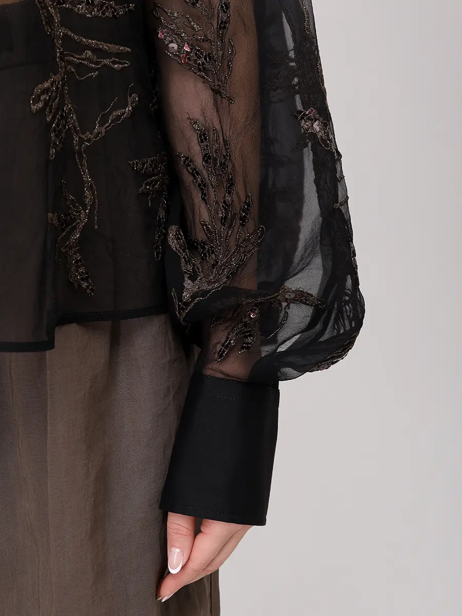 Блуза шелковая