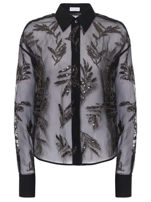 Блуза шелковая BRUNELLO CUCINELLI