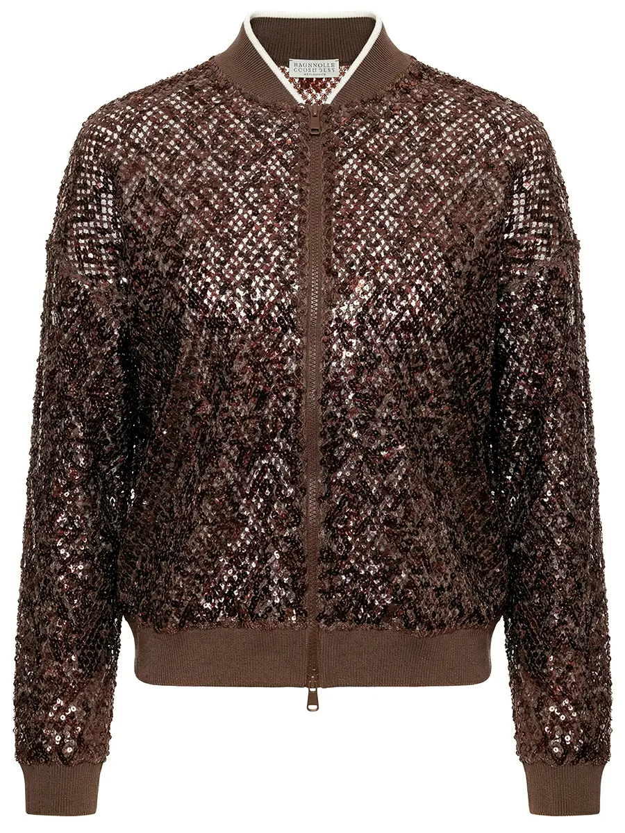Бомбер с пайетками