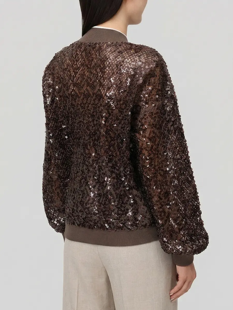 Бомбер с пайетками