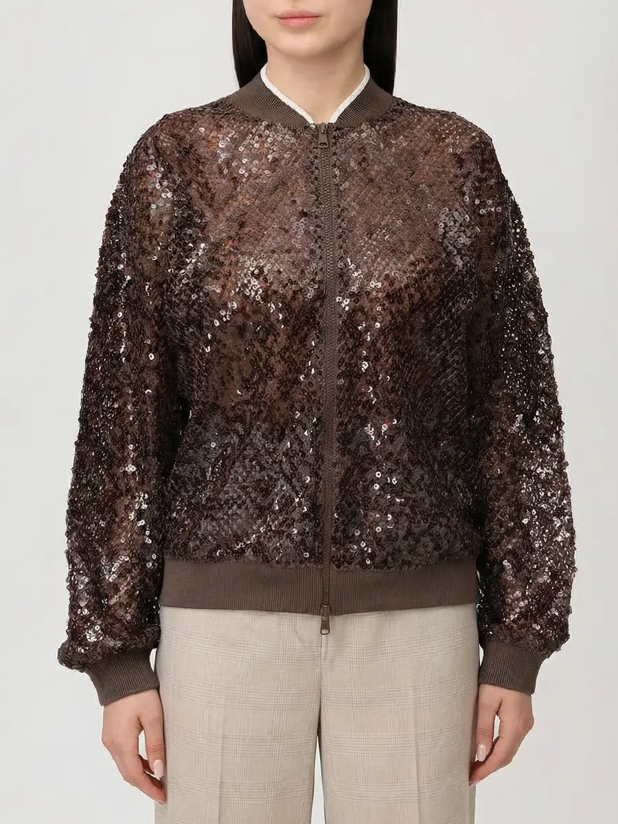 Бомбер с пайетками