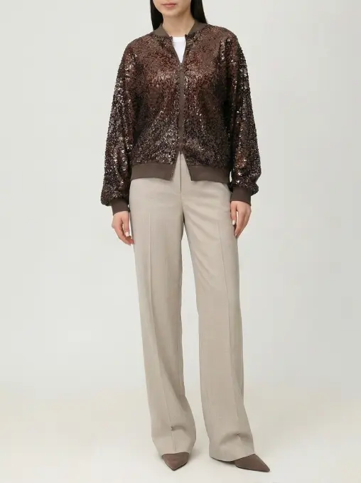 Бомбер с пайетками BRUNELLO CUCINELLI
