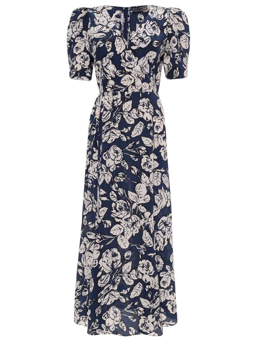 Платье шелковое "From Olga with love"