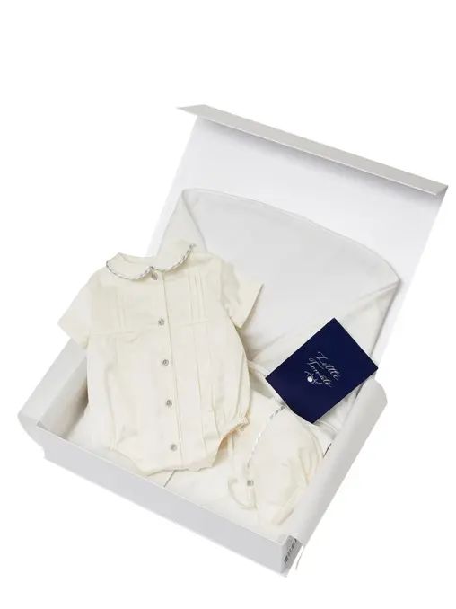 Набор на выписку для мальчика с кантом LITTLE TOMATO