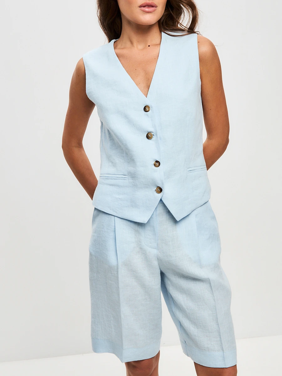 Шорты льняные