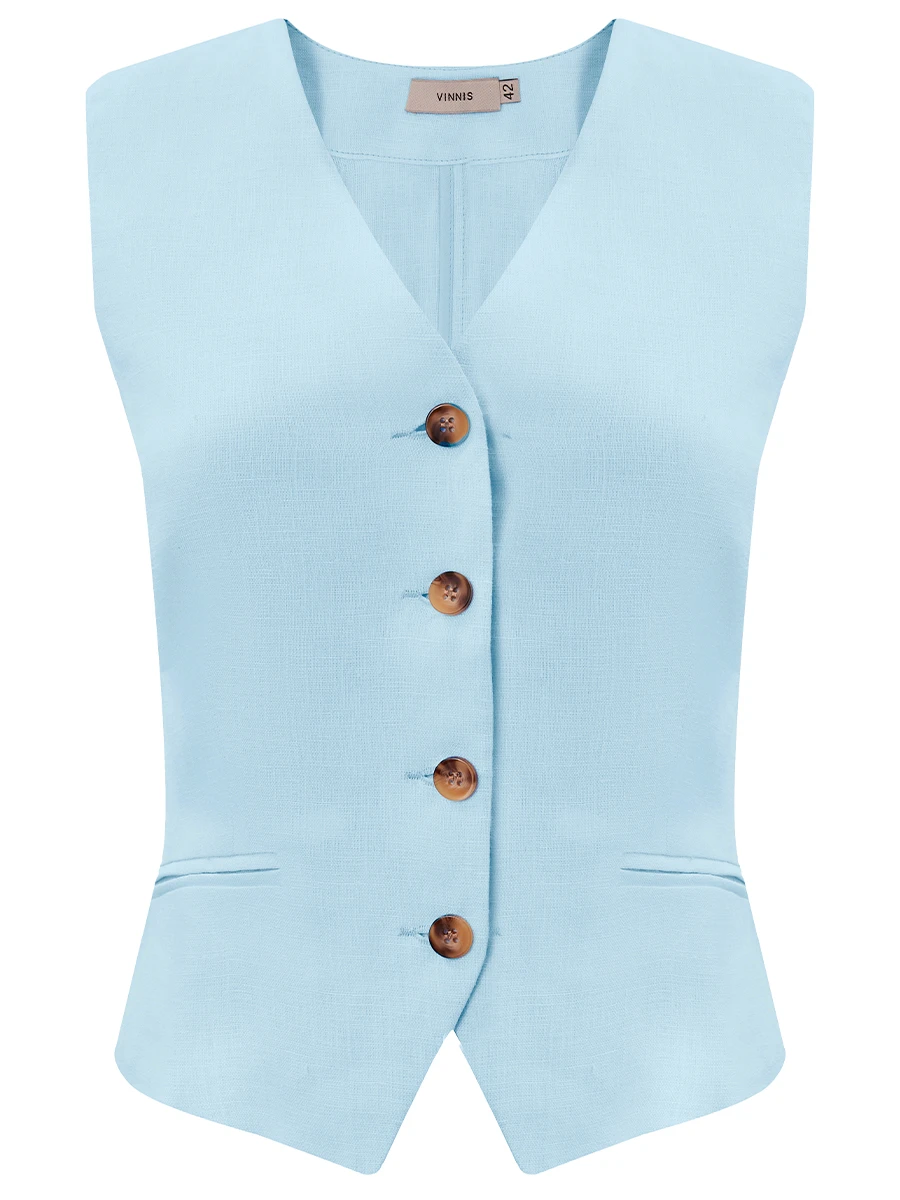 Жилет льняной