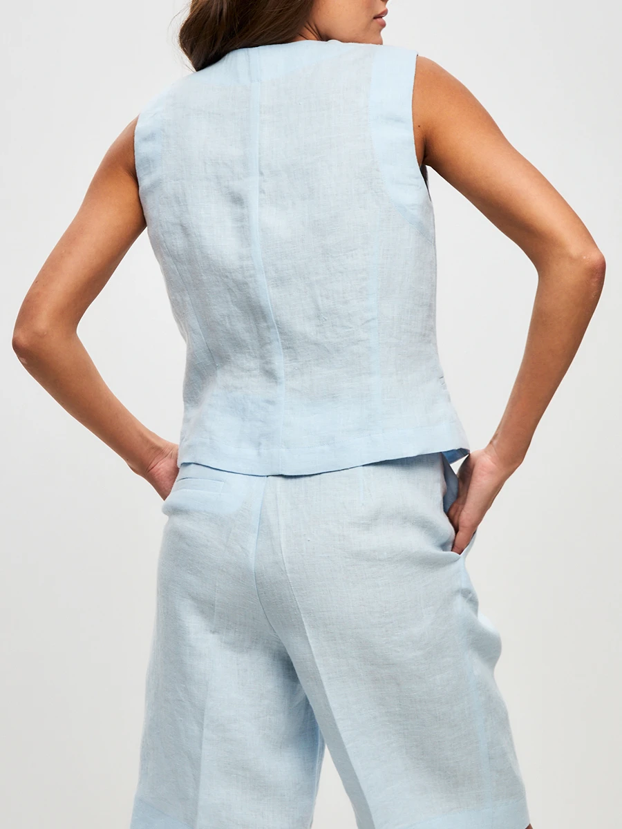 Жилет льняной