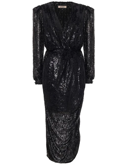 Платье с люрексом LECODE