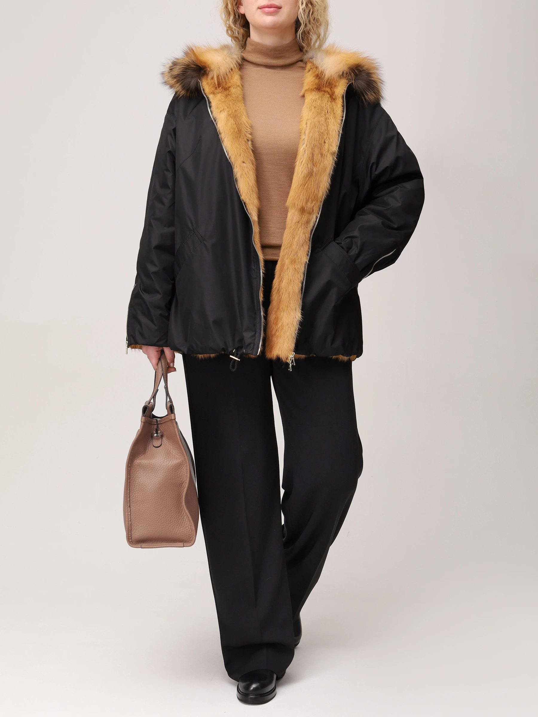 Куртка с натуральным мехом