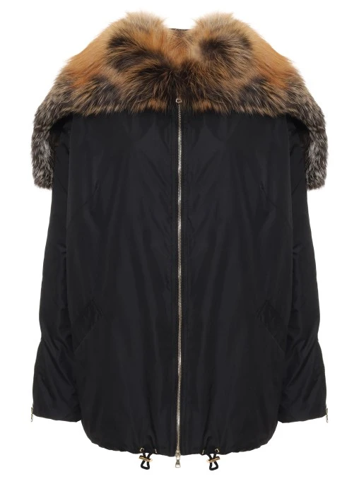 Куртка с натуральным мехом LECODE