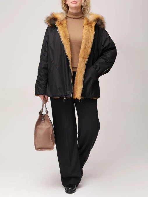 Куртка с натуральным мехом LECODE