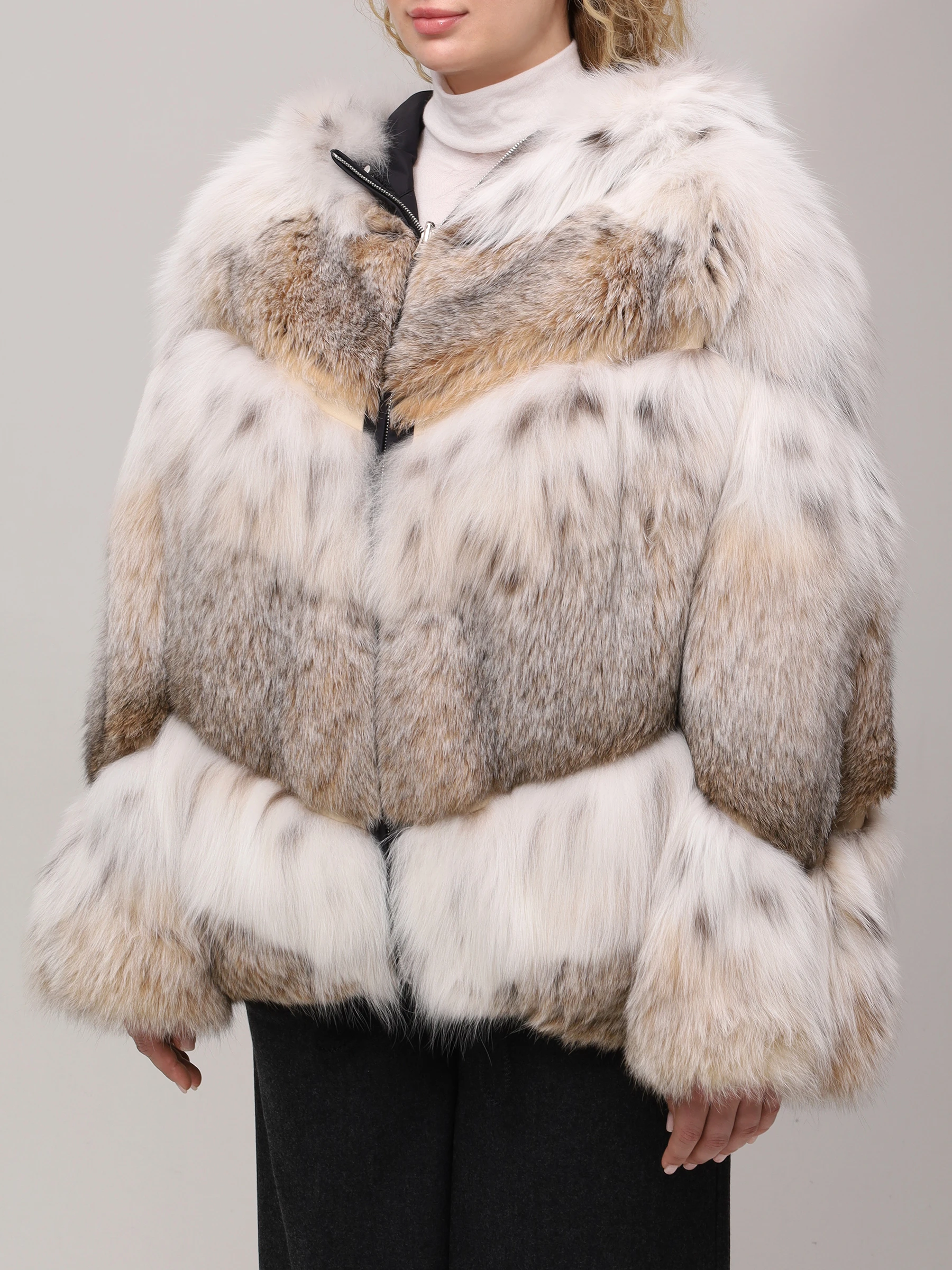 Куртка Ри с мехом рыси