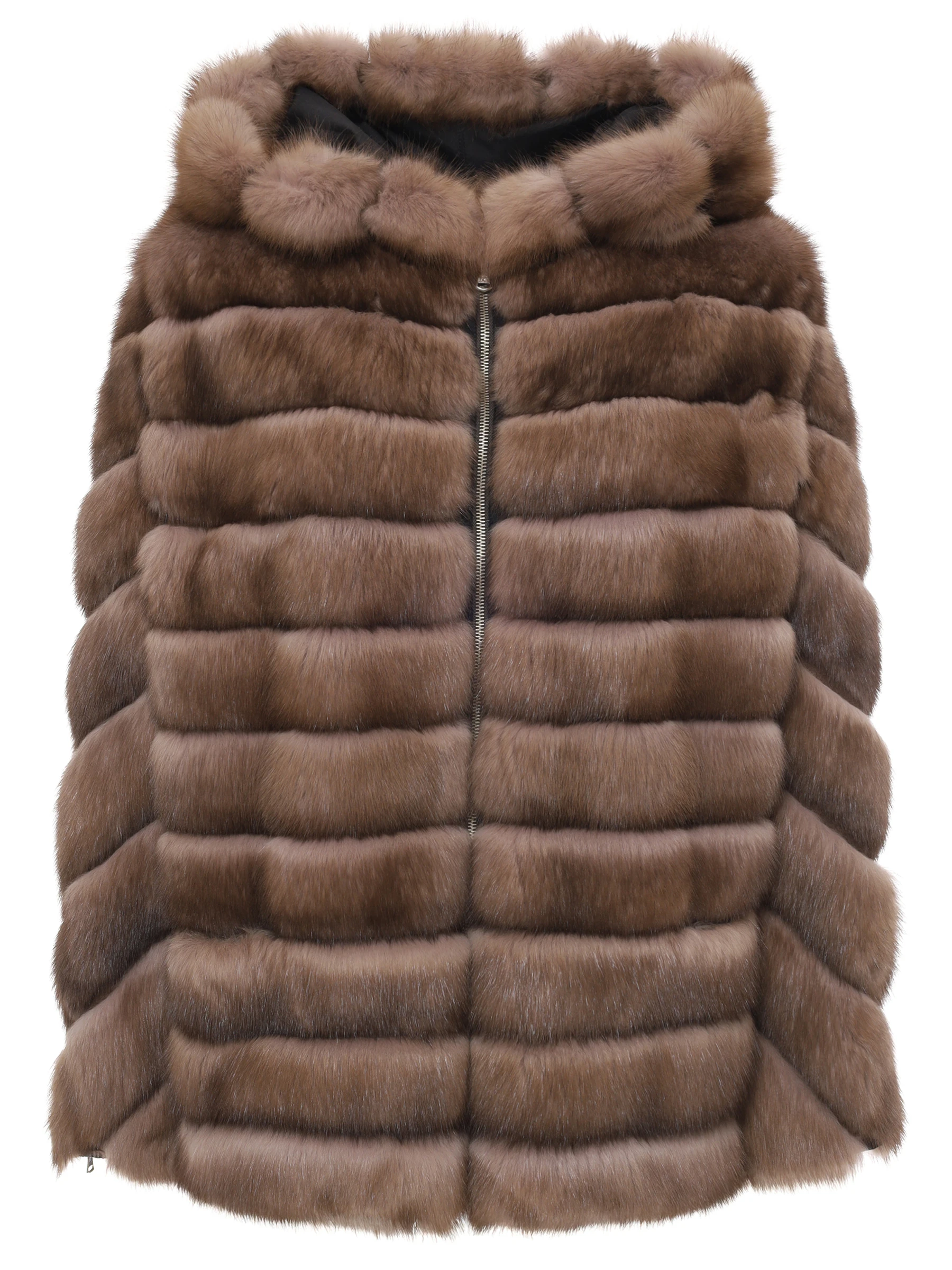 Куртка Ри двусторонняя с мехом соболя