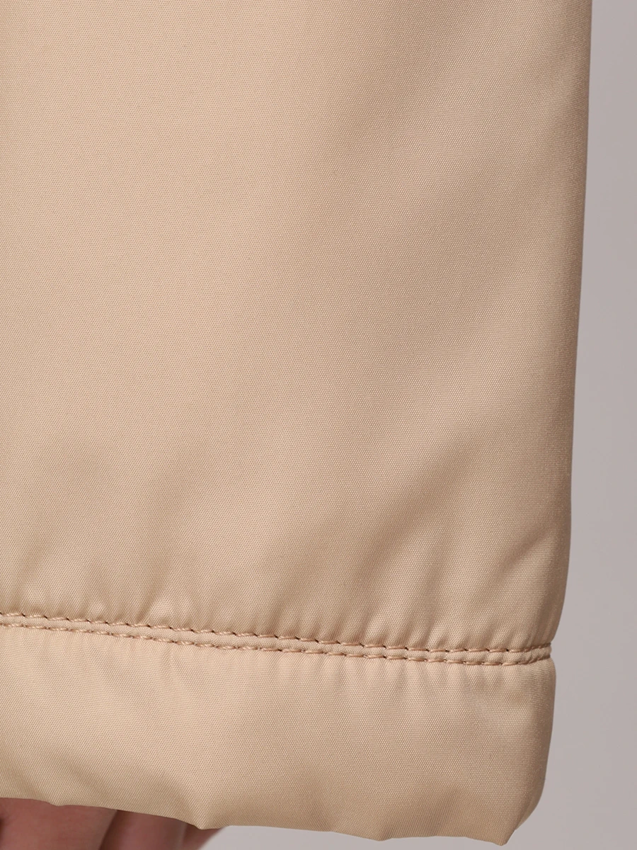 Плащ с подкладом из натурального меха норки и мехом лисы