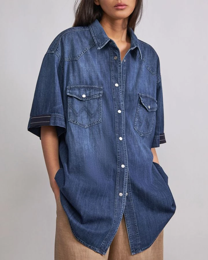 Рубашка джинсовая