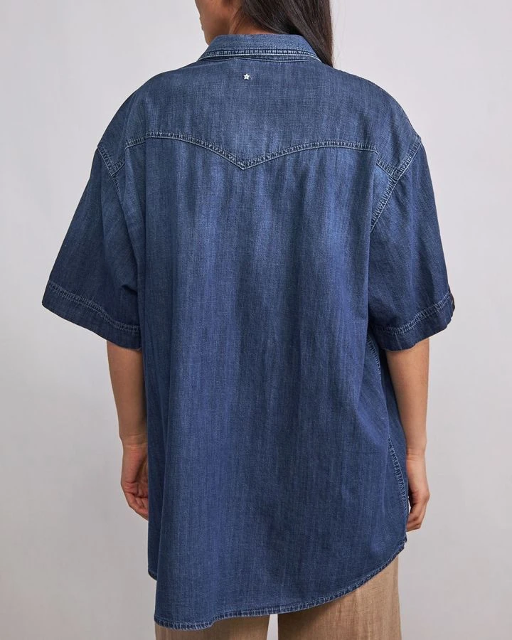 Рубашка джинсовая