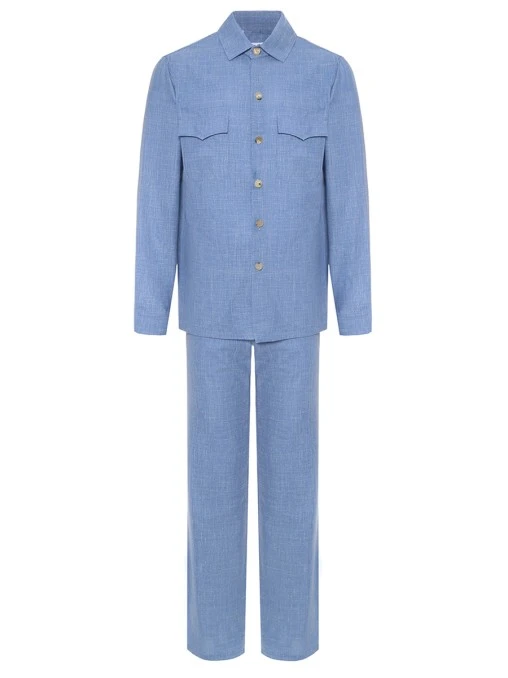 Костюм из шерсти и шелка CESARE ATTOLINI