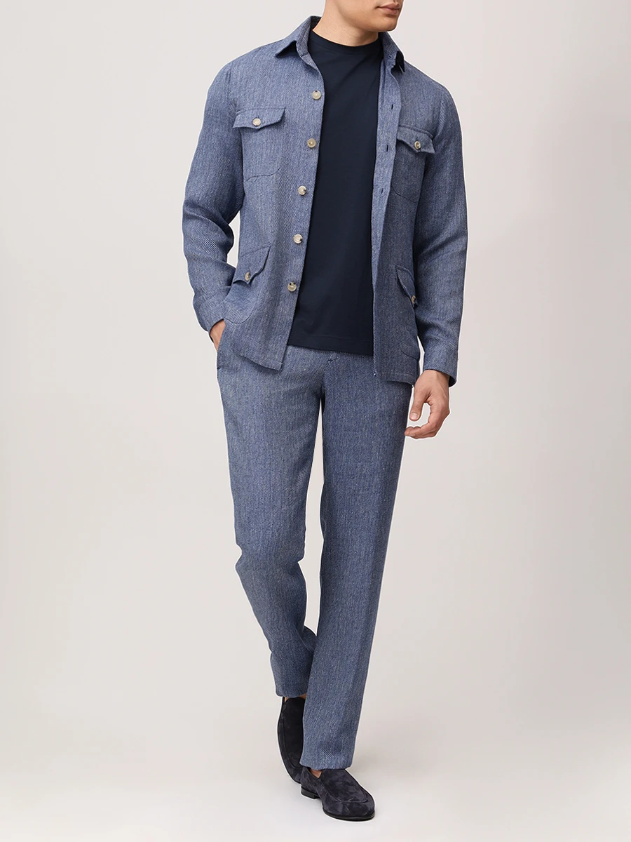 Костюм из шерсти и льна