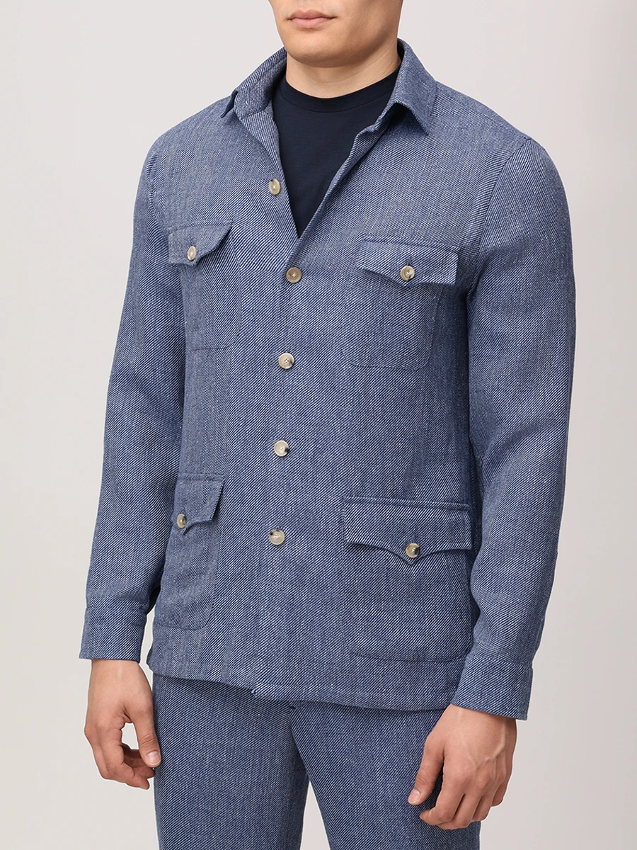 Костюм из шерсти и льна