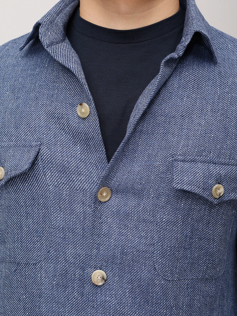 Костюм из шерсти и льна