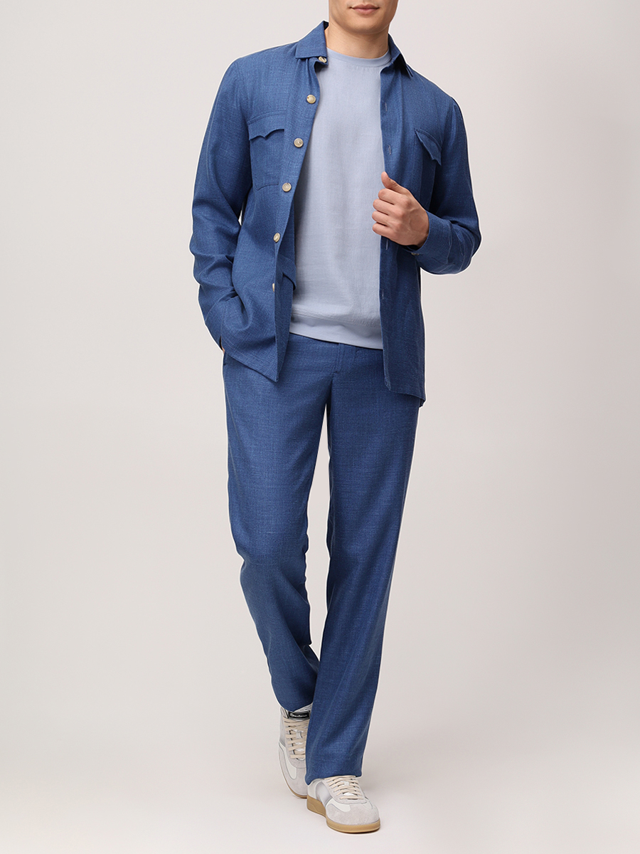 Костюм из шерсти и льна